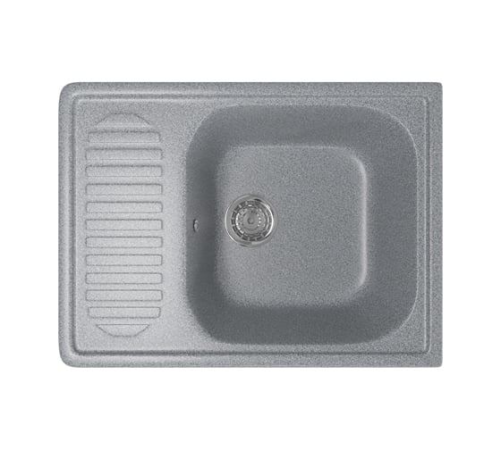Мойка mixline ML-GM18 с крылом, темно-серая, 309, 490х640х190 мм 525143