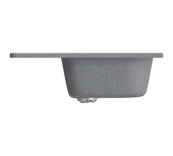 Мойка mixline ML-GM18 с крылом, темно-серая, 309, 490х640х190 мм 525143