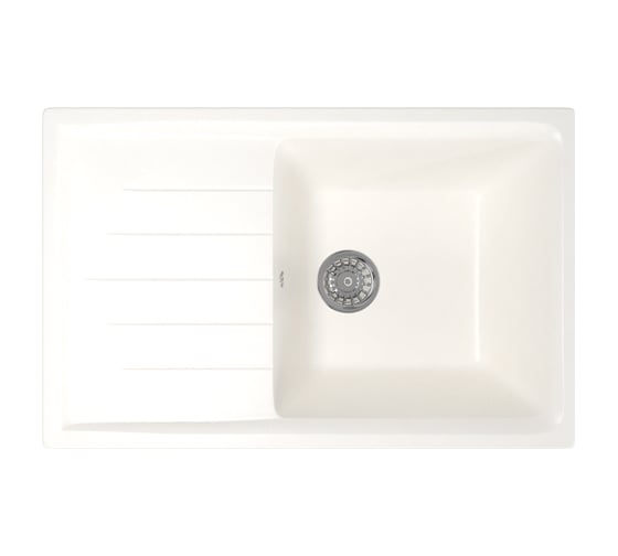 Мойка mixline ML-GM19 с крылом, молоко, 341, 495х750х200 мм 532400