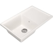 Мойка mixline ML-GM19 с крылом, белая, 331, 495х750х200 мм 525156