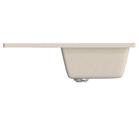 Мойка mixline ML-GM19 с крылом, бежевая, 328, 495х750х200 мм 525155