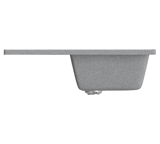 Мойка mixline ML-GM19 с крылом, графит, 342, 495х750х200 мм 533161
