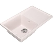 Мойка mixline ML-GM19 с крылом, светло-розовая, 311, 495х750х200 мм 525152