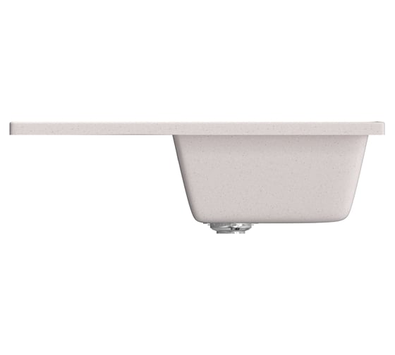 Мойка mixline ML-GM19 с крылом, светло-розовая, 311, 495х750х200 мм 525152