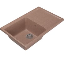 Мойка mixline ML-GM19 с крылом, терракотовая, 307, 495х750х200 мм 525154