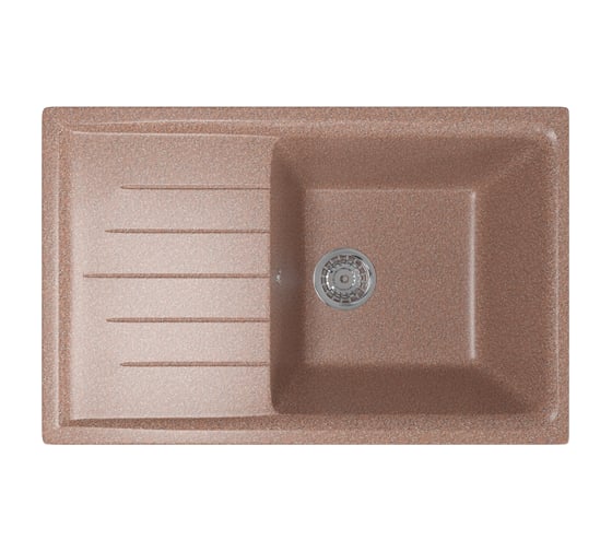 Мойка mixline ML-GM19 с крылом, терракотовая, 307, 495х750х200 мм 525154