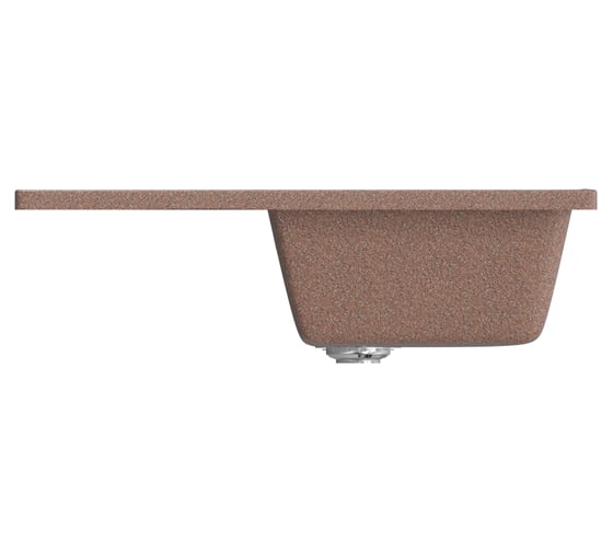 Мойка mixline ML-GM19 с крылом, терракотовая, 307, 495х750х200 мм 525154
