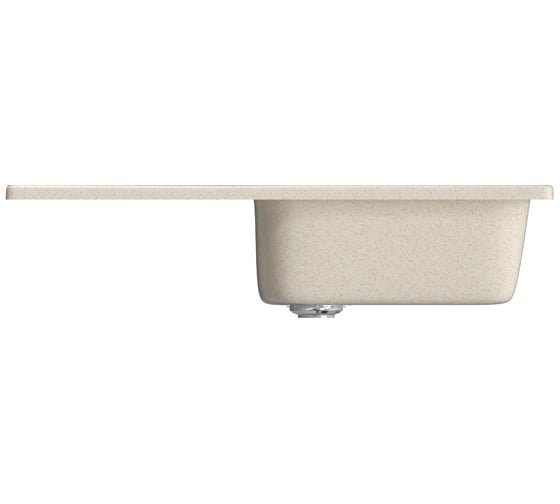 Мойка mixline ML-GM20 с крылом, бежевая, 328, 480х830х190 мм 525163