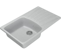 Мойка mixline ML-GM20 с крылом, серая, 310, 480х830х190 мм 525158