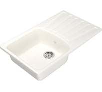 Мойка mixline ML-GM20 с крылом, молоко, 341, 480х830х190 мм 532401