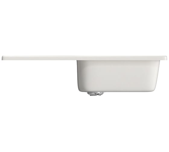 Мойка mixline ML-GM20 с крылом, молоко, 341, 480х830х190 мм 532401