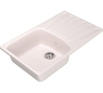 Мойка mixline ML-GM20 с крылом, светло-розовая, 311, 480х830х190 мм 525161