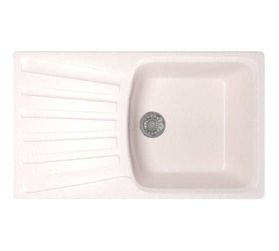 Мойка mixline ML-GM20 с крылом, светло-розовая, 311, 480х830х190 мм 525161