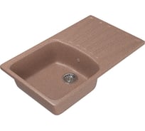 Мойка mixline ML-GM20 с крылом, терракотовая, 307, 480х830х190 мм 525162