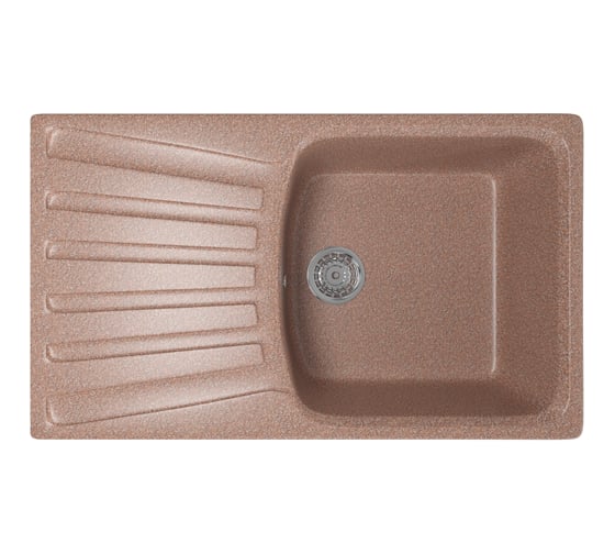 Мойка mixline ML-GM20 с крылом, терракотовая, 307, 480х830х190 мм 525162