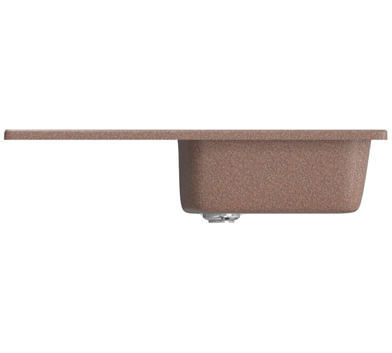 Мойка mixline ML-GM20 с крылом, терракотовая, 307, 480х830х190 мм 525162