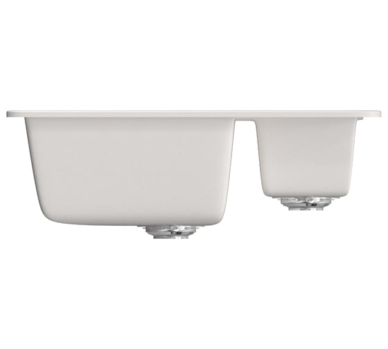 Мойка mixline ML-GM21 двухчашевая, белая, 331, 485х600х190 мм 525172