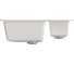Мойка mixline ML-GM21 двухчашевая, белая, 331, 485х600х190 мм 525172 3