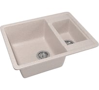 Мойка mixline ML-GM21 двухчашевая, песочная, 302, 485х600х190 мм 525165