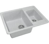 Мойка mixline ML-GM21 двухчашевая, серая, 310, 485х600х190 мм 525166