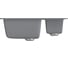 Мойка mixline ML-GM21 двухчашевая, темно-серая, 309, 485х600х190 мм 525168 3