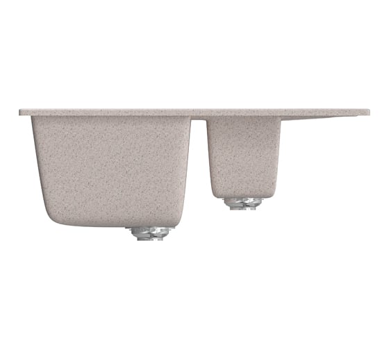 Мойка mixline ML-GM22 двухчашевая, с крылом, песочная, 302, 495х770х195 мм 525173