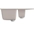 Мойка mixline ML-GM22 двухчашевая, с крылом, песочная, 302, 495х770х195 мм 525173 3
