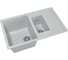 Мойка mixline ML-GM22 двухчашевая, с крылом, серая, 310, 495х770х195 мм 525177 1