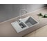Мойка mixline ML-GM22 двухчашевая, с крылом, серая, 310, 495х770х195 мм 525177 4