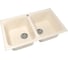 Мойка mixline ML-GM23 двухчашевая, бежевая, 328, 495х775х200 мм 525190 1