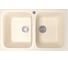 Мойка mixline ML-GM23 двухчашевая, бежевая, 328, 495х775х200 мм 525190 2