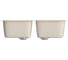 Мойка mixline ML-GM23 двухчашевая, бежевая, 328, 495х775х200 мм 525190 3