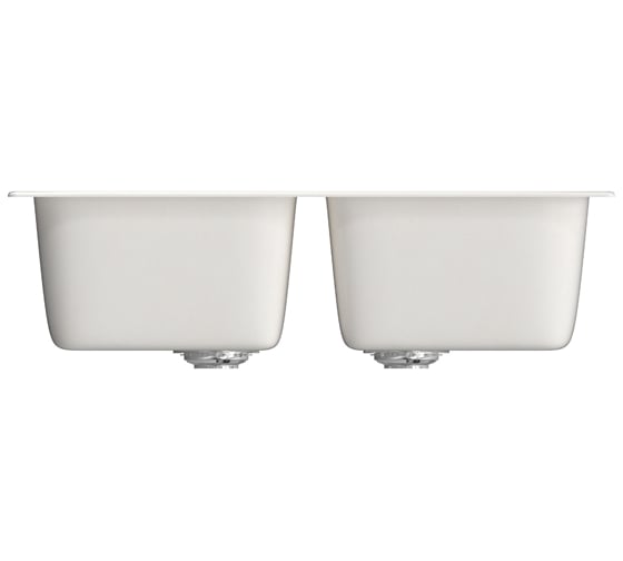 Мойка MIXLINE  ML-GM23 двухчашевая, белая, 331, 495х775х200 мм 525191