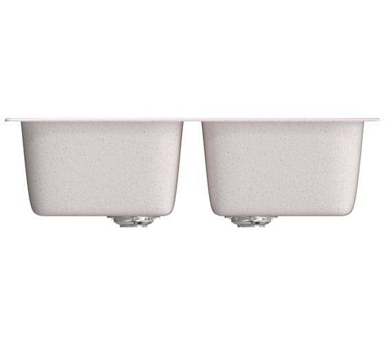 Мойка mixline ML-GM23 двухчашевая, светло-розовая, 311, 495х775х200 мм 525188