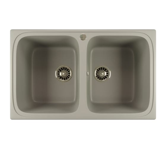 Мойка mixline ML-GM23 двухчашевая, графит, 342, 495х775х200 мм 533165 1