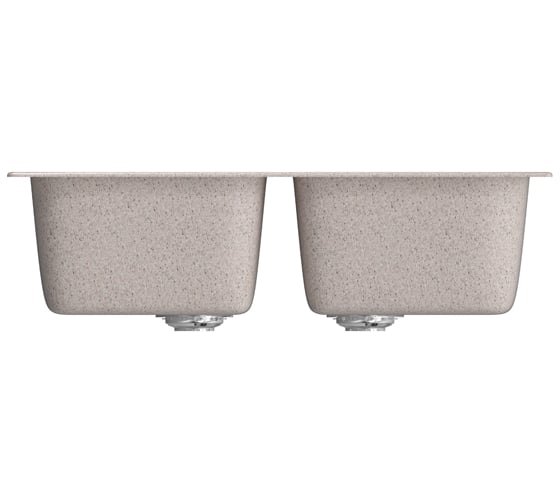 Мойка mixline ML-GM23 двухчашевая, песочная, 302, 495х775х200 мм 525184