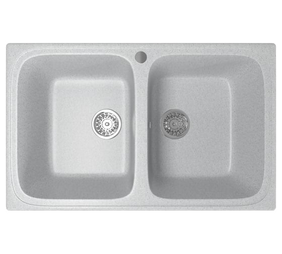 Мойка mixline ML-GM23 двухчашевая, серая, 310, 495х775х200 мм 525185