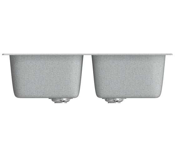 Мойка mixline ML-GM23 двухчашевая, серая, 310, 495х775х200 мм 525185