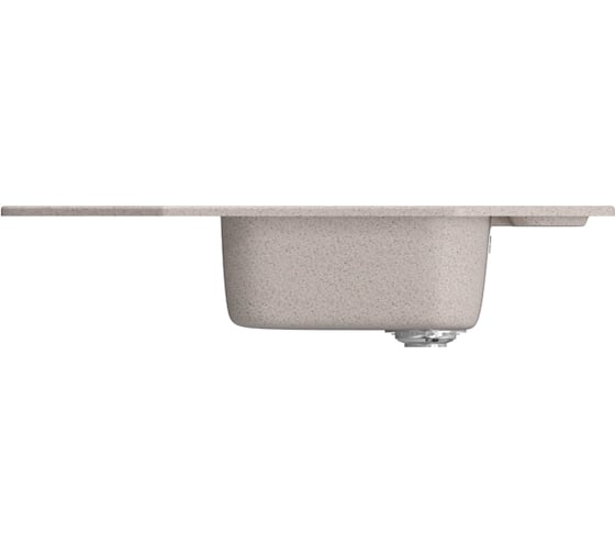 Мойка mixline ML-GM24 угловая, с крылом, песочная, 302, 490х780х170 мм 525192