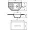Мойка mixline ML-GM24 угловая, с крылом, песочная, 302, 490х780х170 мм 525192 5
