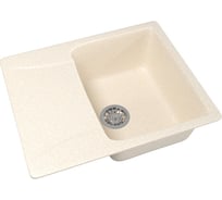 Мойка mixline ML-GM26 с крылом, бежевая, 328, 470х580х190 мм 525214