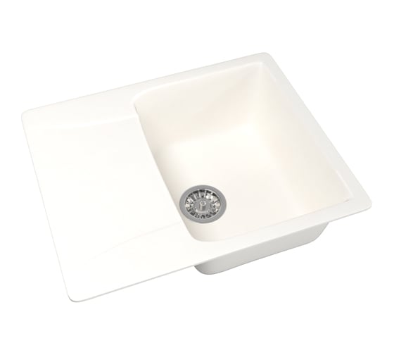 Мойка mixline ML-GM26 с крылом, молоко, 341, 470х580х190 мм 532407