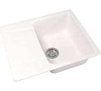 Мойка mixline ML-GM26 с крылом, белая, 331, 470х580х190 мм 525215