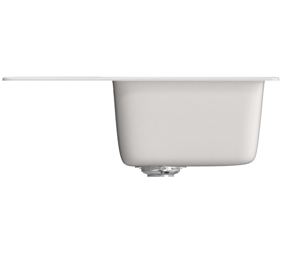 Мойка mixline ML-GM26 с крылом, белая, 331, 470х580х190 мм 525215