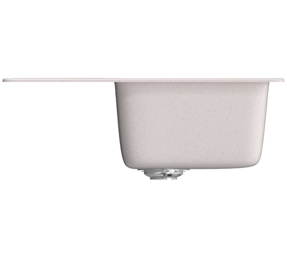 Мойка mixline ML-GM26 с крылом, светло-розовая, 311, 470х580х190 мм 525212