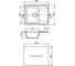 Мойка mixline ML-GM26 с крылом, светло-розовая, 311, 470х580х190 мм 525212 5