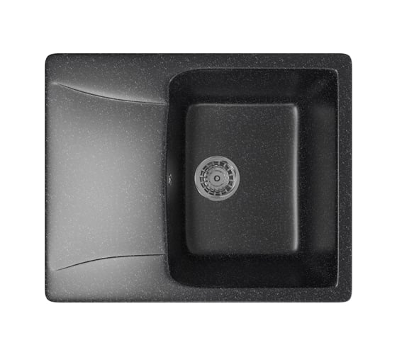 Мойка mixline ML-GM26 с крылом, черная, 308, 470х580х190 мм 525210