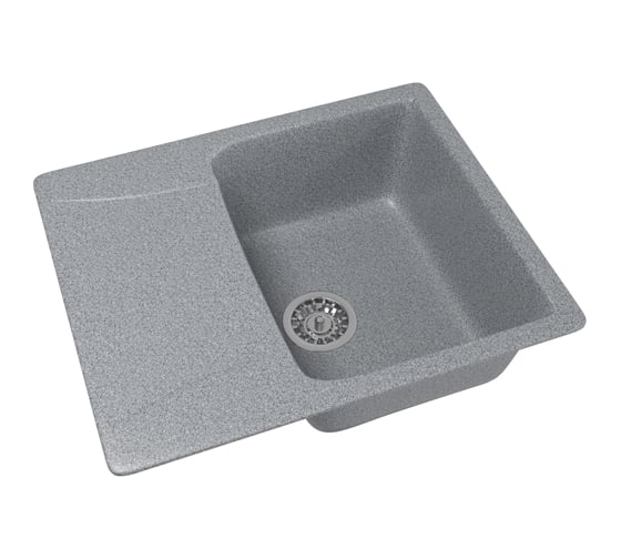 Мойка mixline ML-GM26 с крылом, темно-серая, 309, 470х580х190 мм 525211