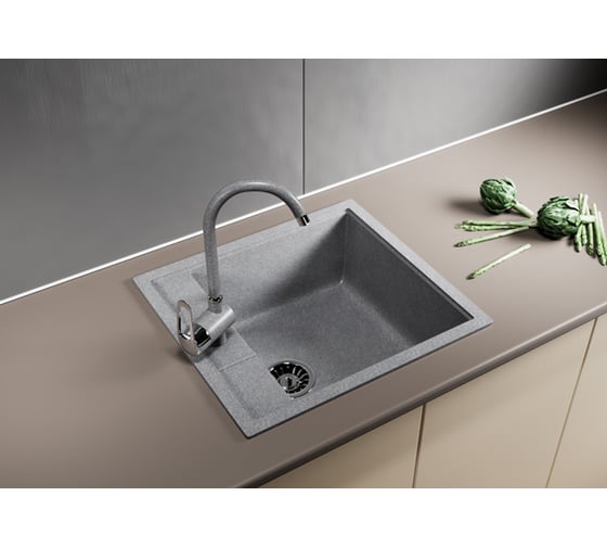 Мойка mixline ML-GM28 графит, 342, 445х500х190 мм 533506