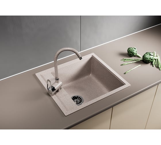 Мойка mixline ML-GM28 песочная, 302, 445х500х190 мм 533508